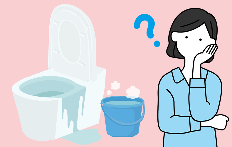 トイレつまりをお湯で直す！<br />
気を付けるべきポイントとは